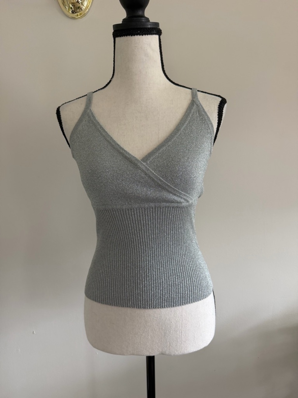Sandra Angelozzi Silver Knit Cami